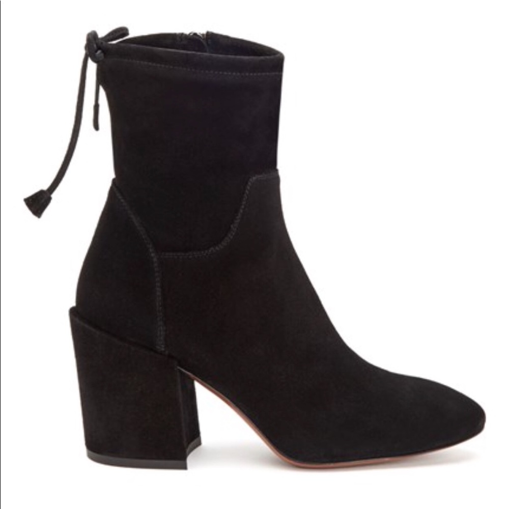 Aquatalia Black Suede Floria Boots